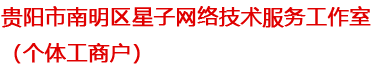 贵阳市南明区星子网络技术服务工作室（个体工商户）